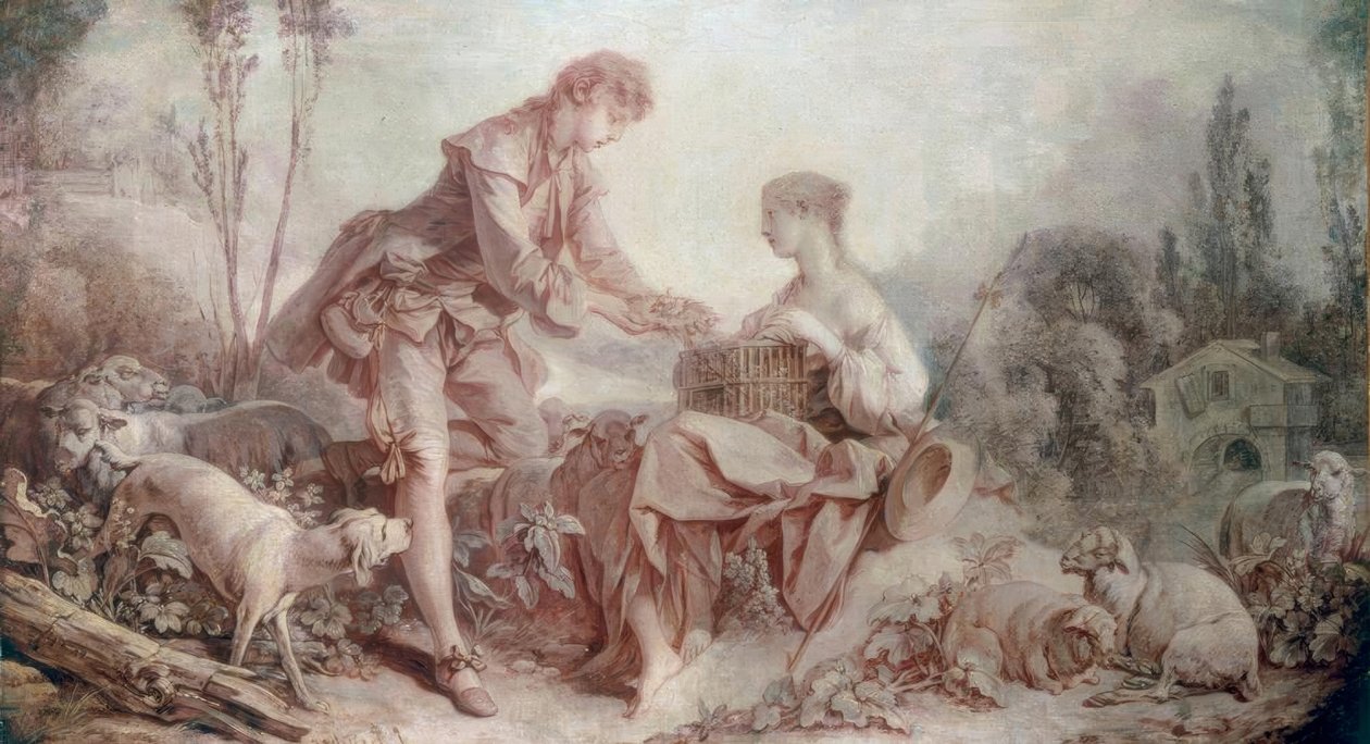 Pastorale à la cage tekijältä François Boucher