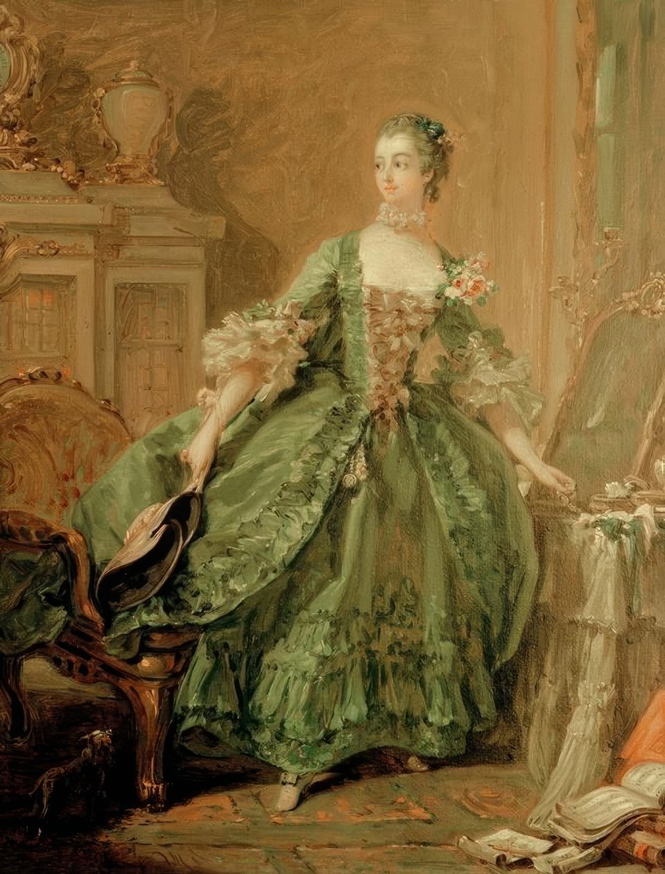 Porträt der Madame de Pompadour tekijältä François Boucher