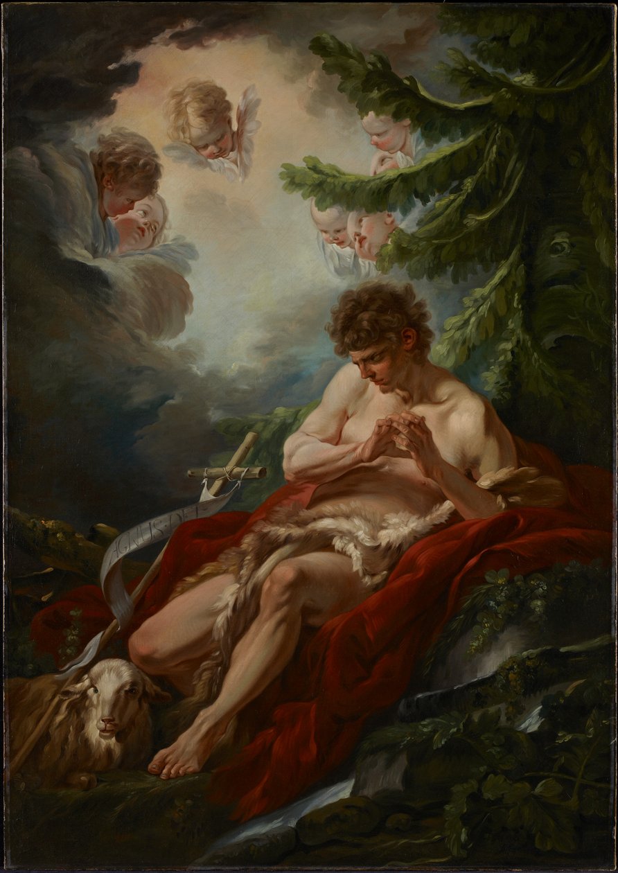 Pyhä Johannes Kastaja, noin 1755 tekijältä François Boucher