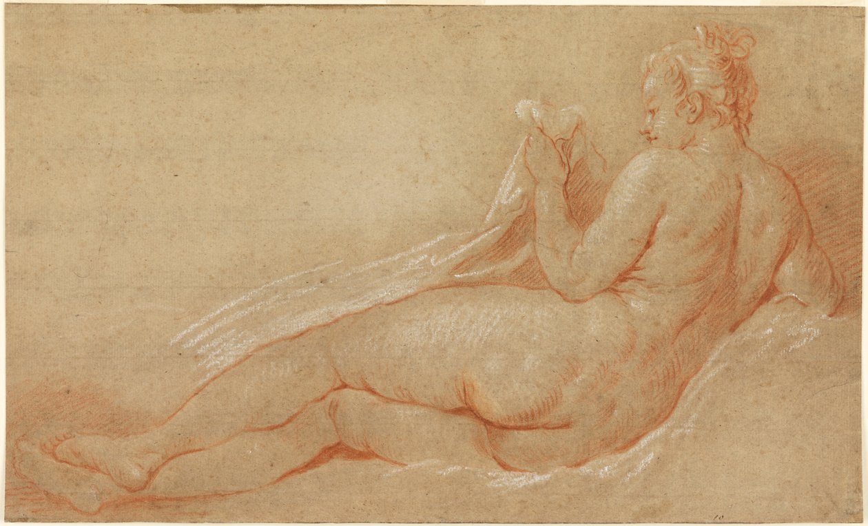 Tutkimus makuuasentoon alaston tekijältä François Boucher