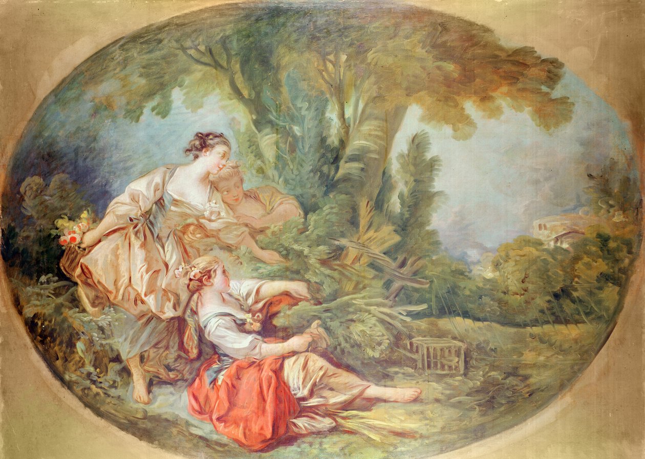 Lintuhäkki (guassi pahville) tekijältä François Boucher
