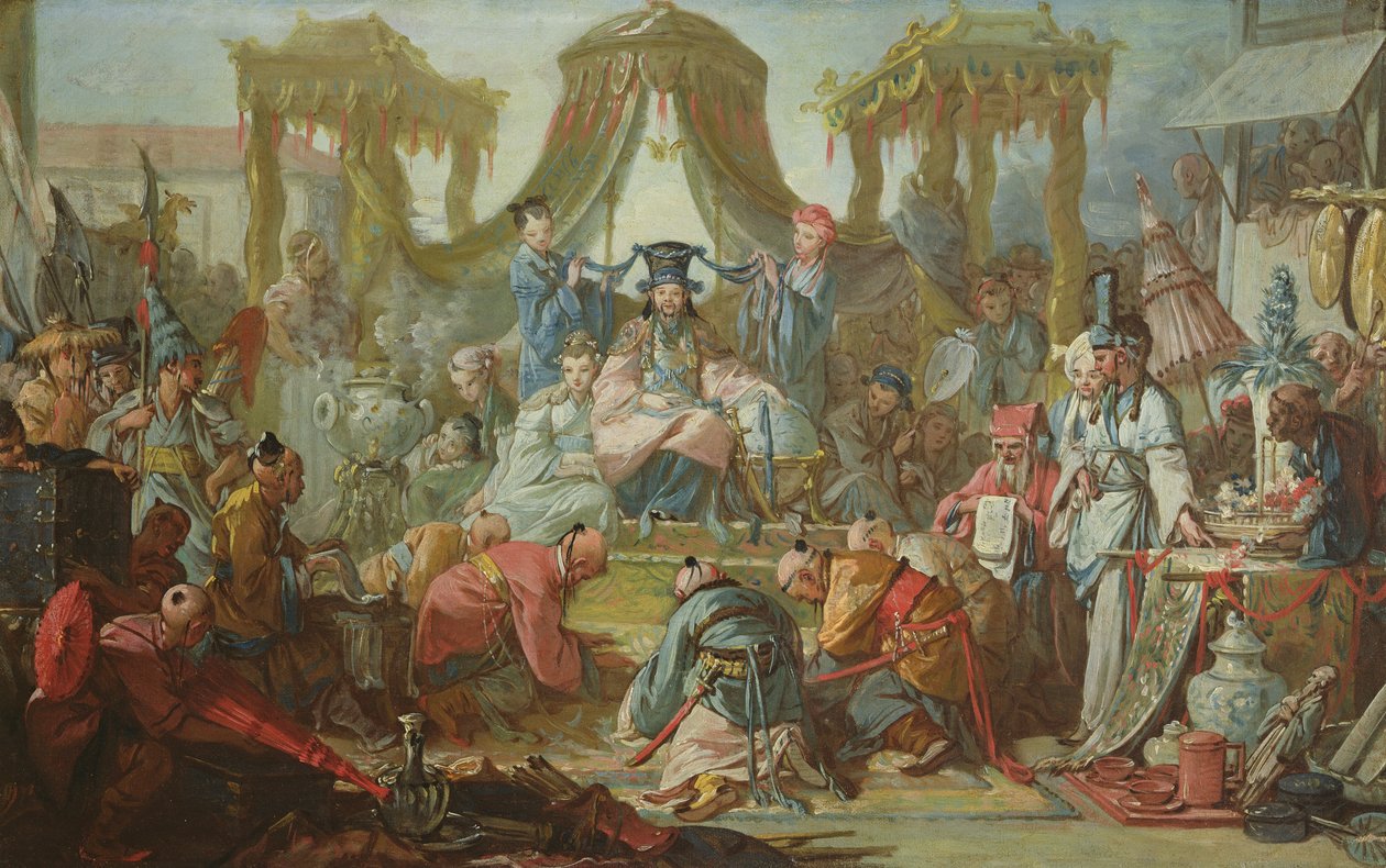 Kiinan avioliitto eli yleisö Kiinan keisarin kanssa, n. 1742 tekijältä François Boucher