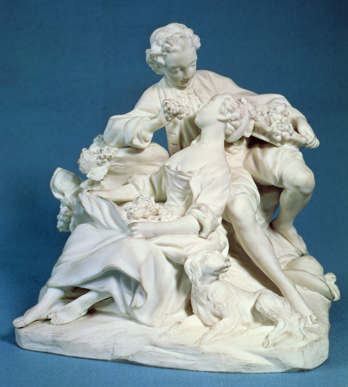 Viinirypäleen syöjät (marmori) tekijältä François Boucher