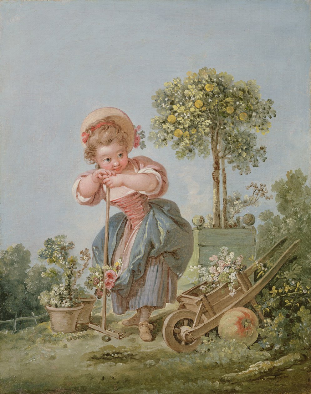 Pieni puutarhuri, noin 1754 (pari 90663) tekijältä François Boucher