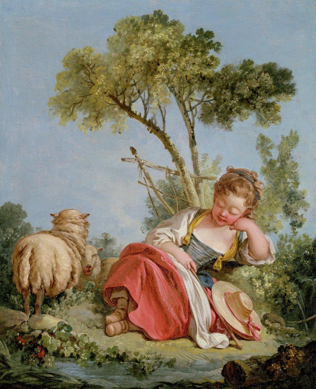 Pieni paimentar, n. 1754 (pari 90662) tekijältä François Boucher