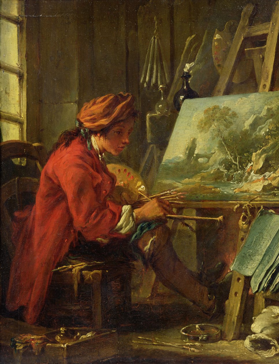 Taidemaalari studiossaan tekijältä François Boucher