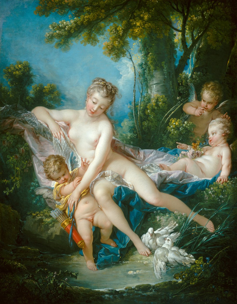 Venus lohduttavaa rakkautta tekijältä François Boucher