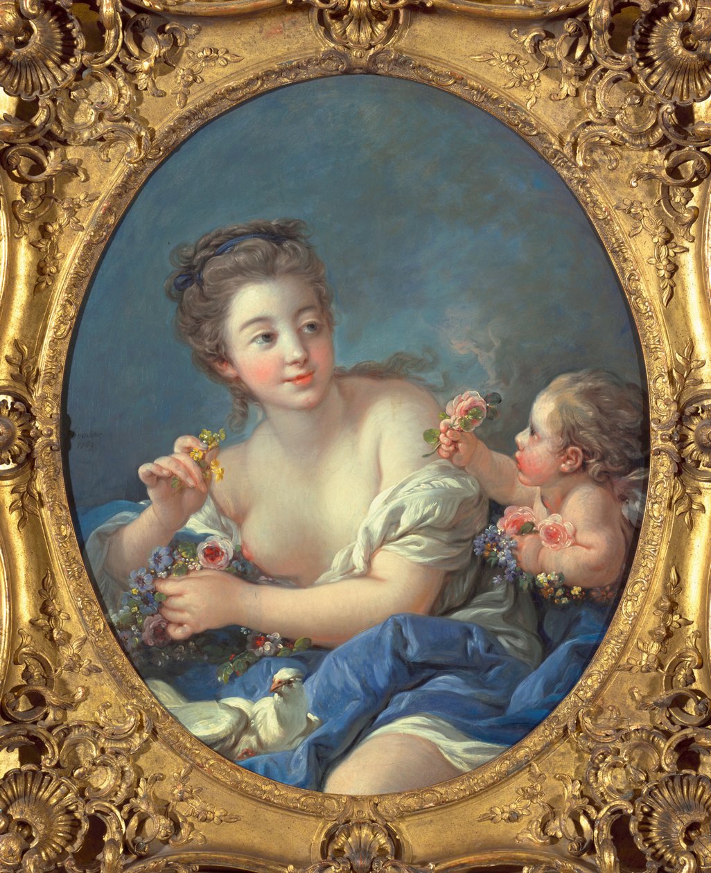 Venus ja Cupid, 1769 tekijältä François Boucher
