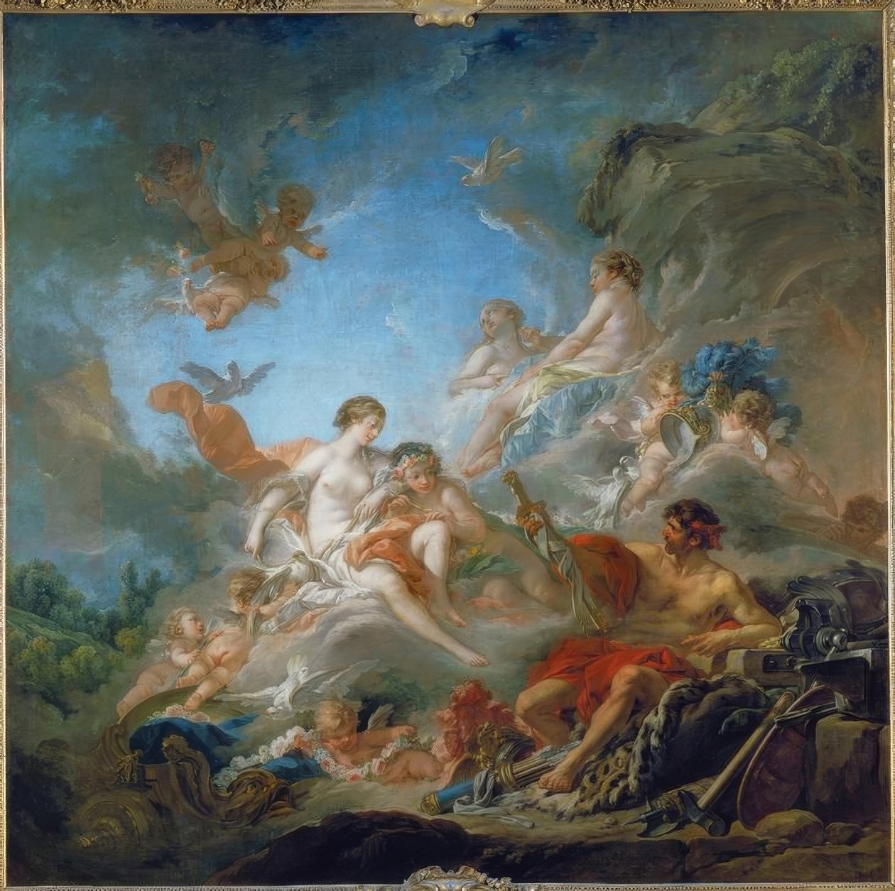 Venus in der Schmiede des Vulkan tekijältä François Boucher
