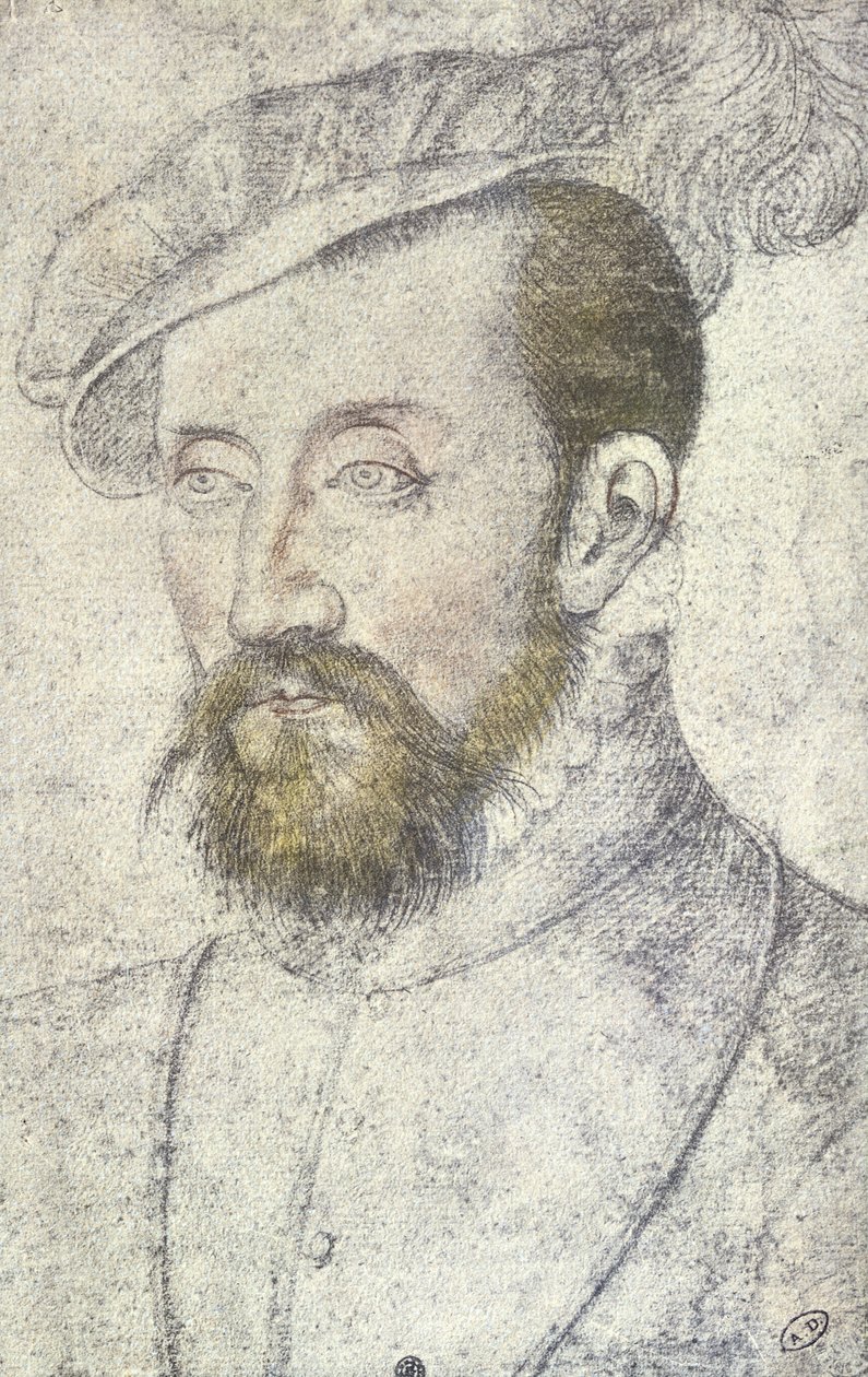 Antoine de Bourbon n. 1560 (kynä paperille) tekijältä François Clouet