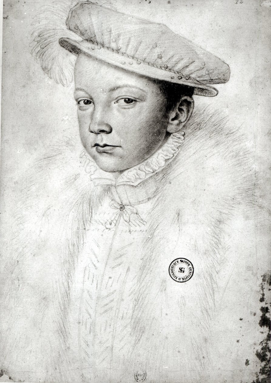 Francois II (1544-60) 1560 tekijältä François Clouet