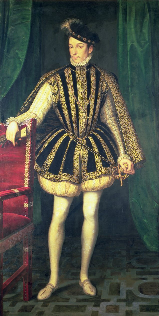 Ranskan kuningas Kaarle IX (1550-74), noin 1565 tekijältä François Clouet