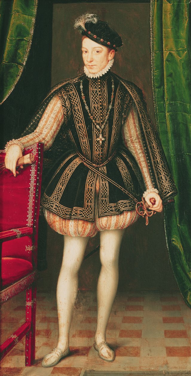Kaarle IX:n muotokuva, 1560 tekijältä François Clouet