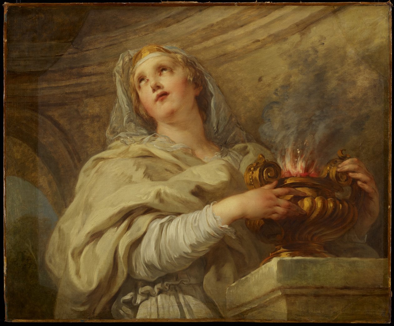 Vestal Virgin, noin 1730 tekijältä François Lemoyne