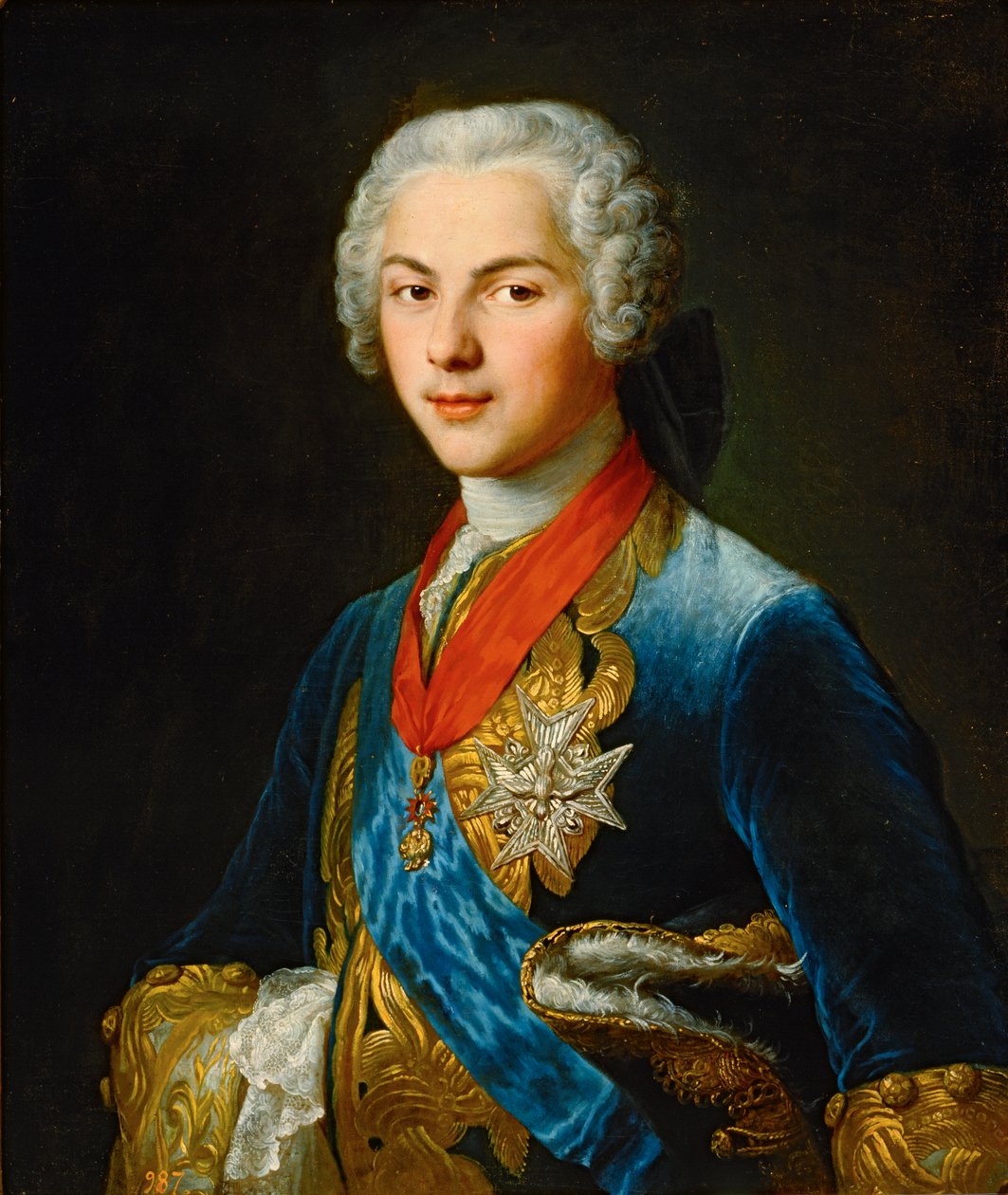 Dauphin Louis, kuningas Ludvig XV:n poika ... (maalaus kankaalle) tekijältä Francois-Hubert Drouais