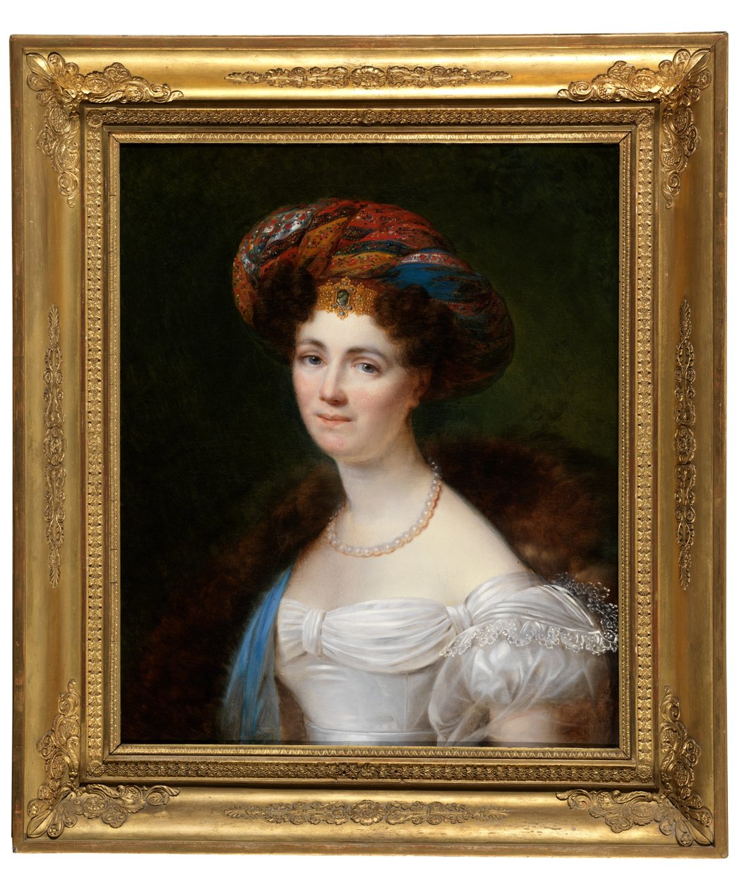 Josephine Victoire Meslier-Duveyn muotokuva (öljy kankaalle) tekijältä François Joseph Kinsoen