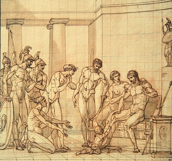 Pyrrhus-lapsi ennen Glauciasta tekijältä François André Vincent