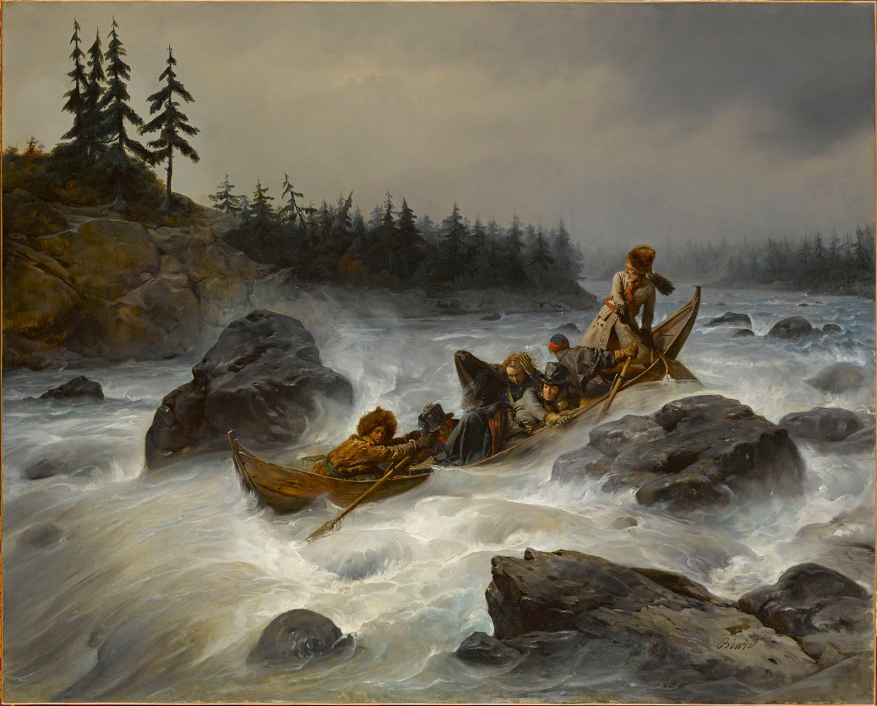 Orléansin herttua Muoniojoella Lapissa elokuussa 1795, 1840. tekijältä François August Biard