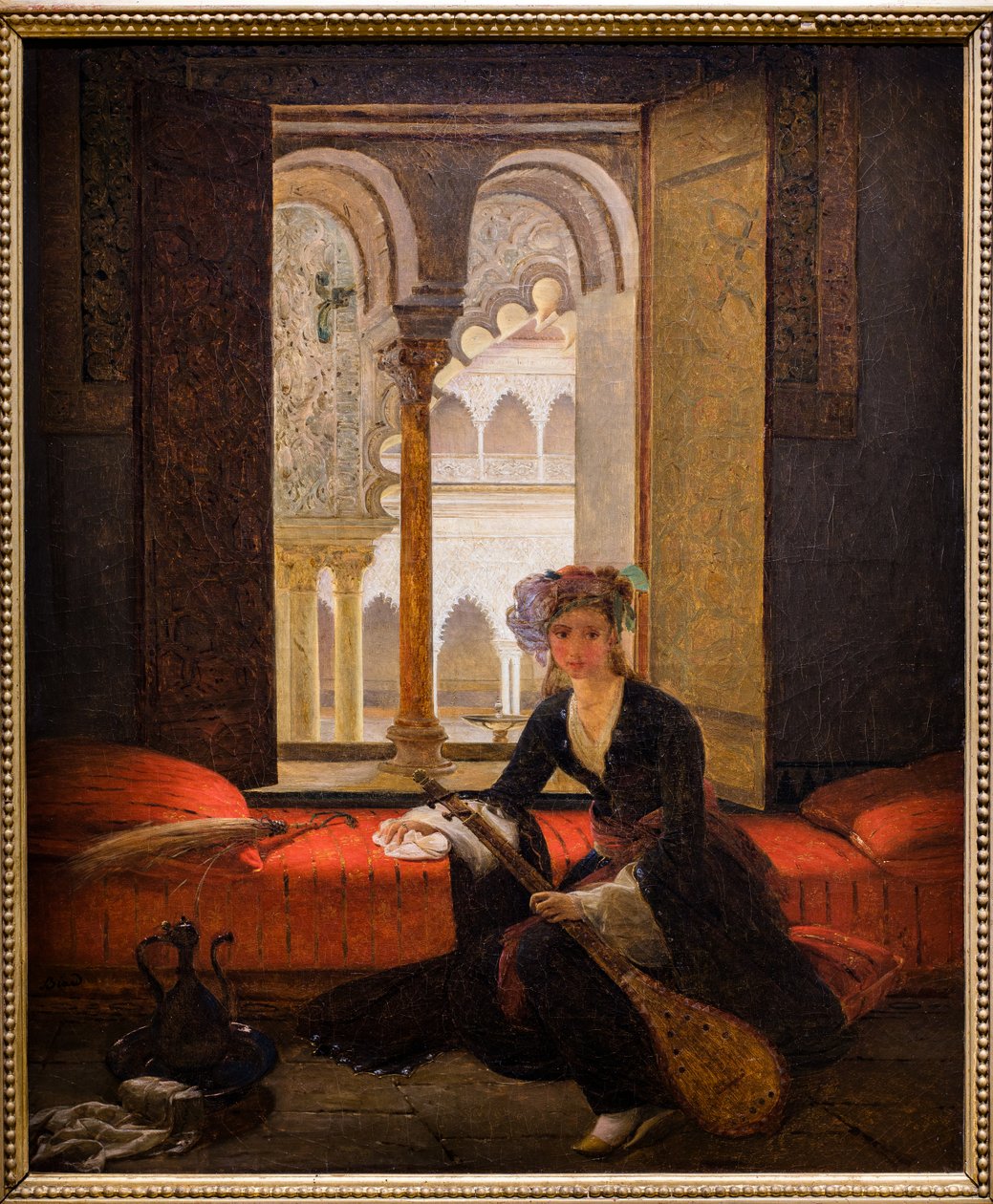 Sultana sisätiloissa (öljy kankaalle) tekijältä François Auguste Biard