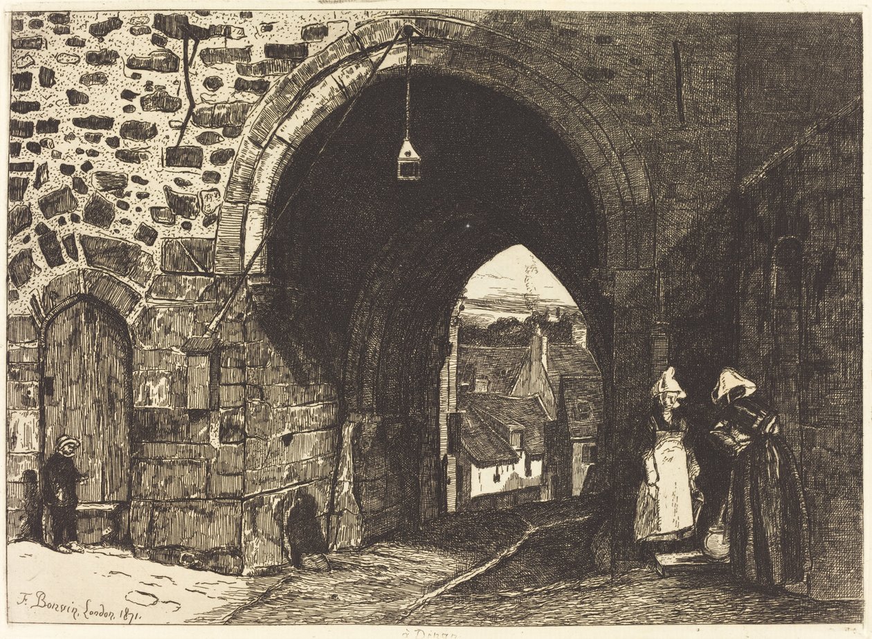 Porte de St Malo Dinanissa tekijältä François Bonvin
