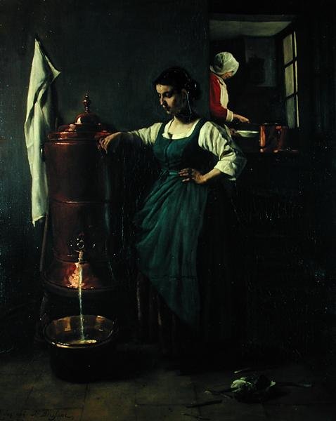 Kuparinen juomalähde, 1861 tekijältä François Bonvin