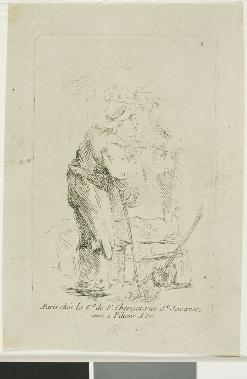 Huonosti pukeutunut talonpoika tekijältä François Boucher