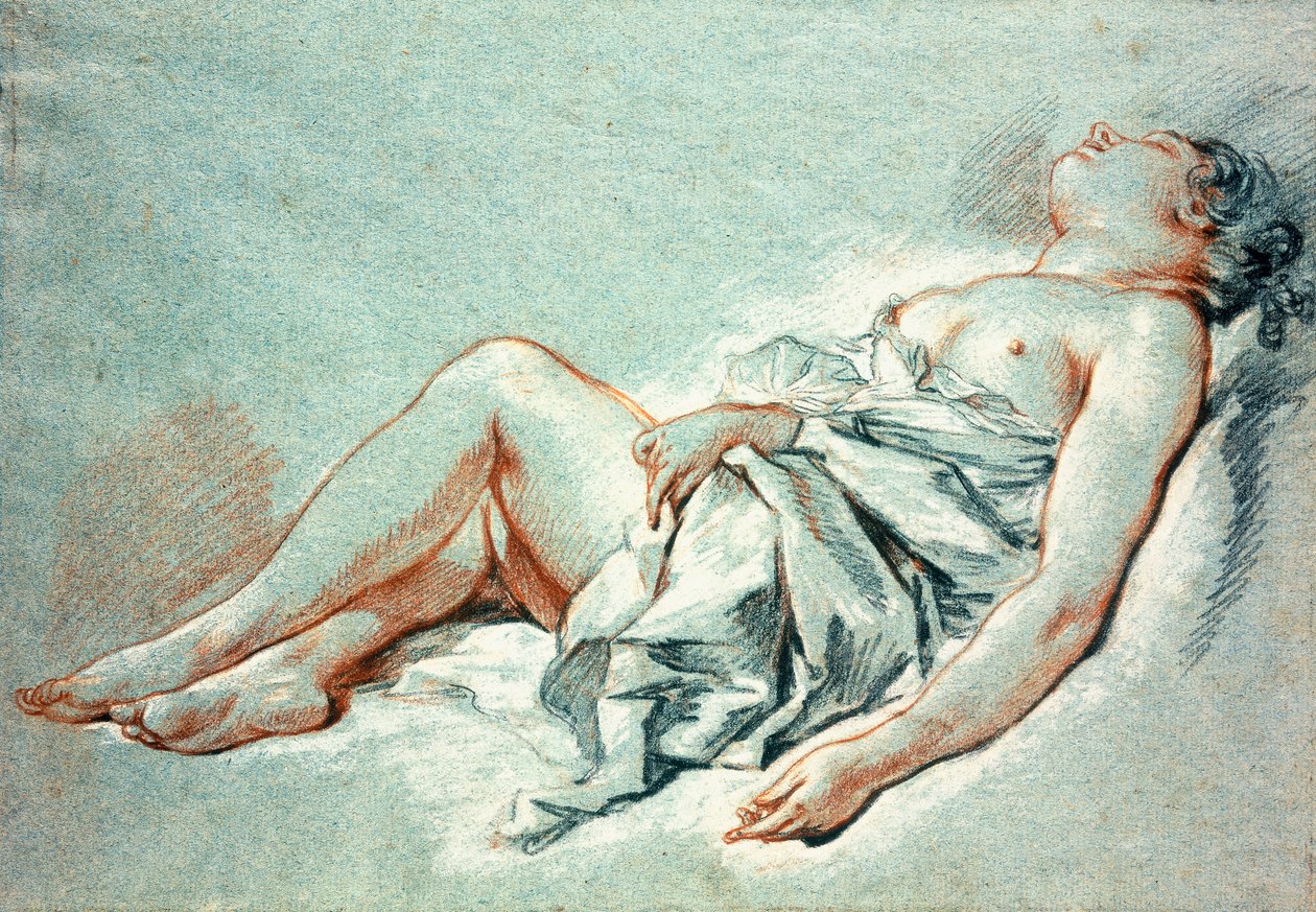 Nukkuva tyttö, tekijältä François Boucher