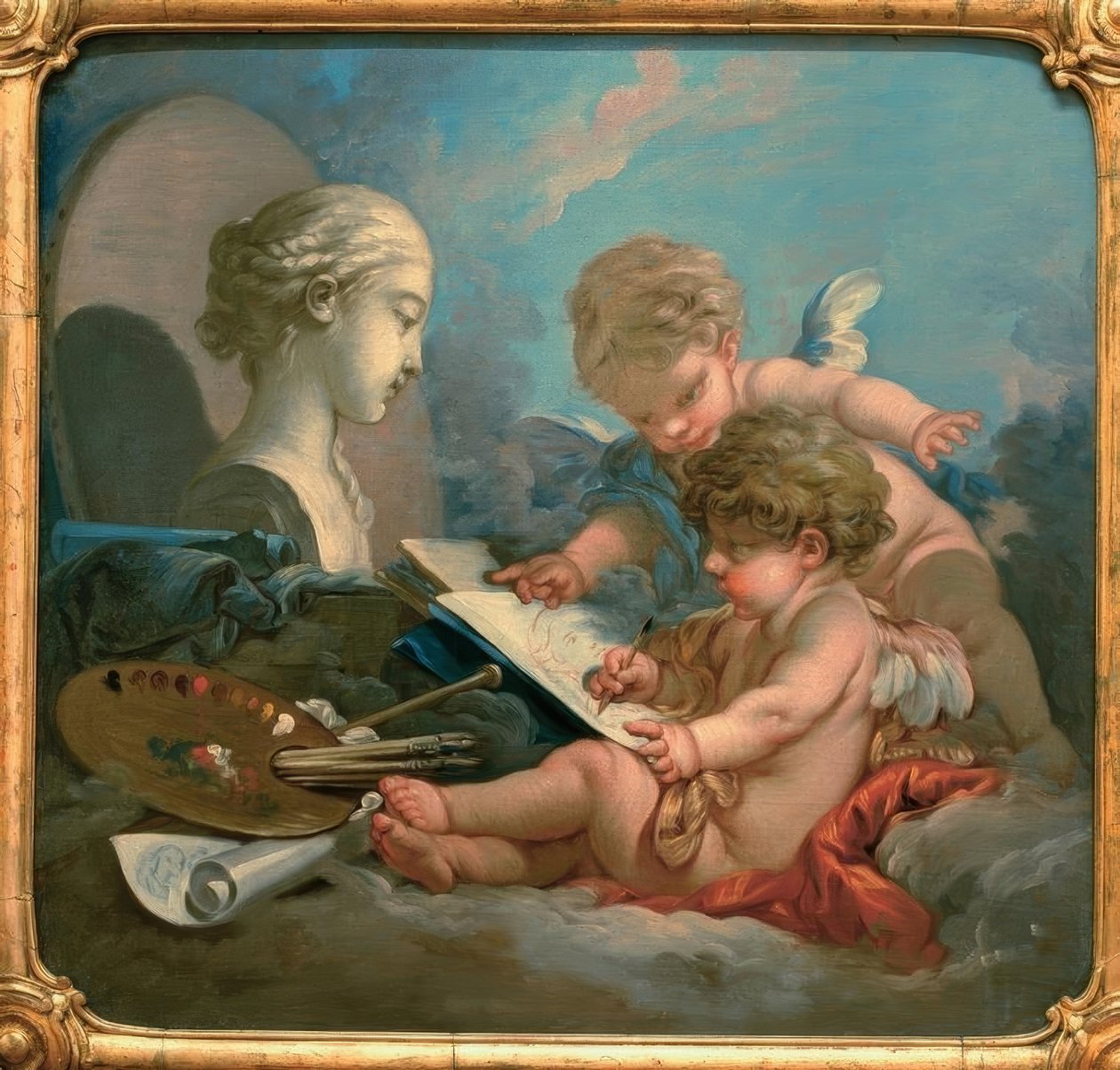 Allegorie der Malerei tekijältä François Boucher
