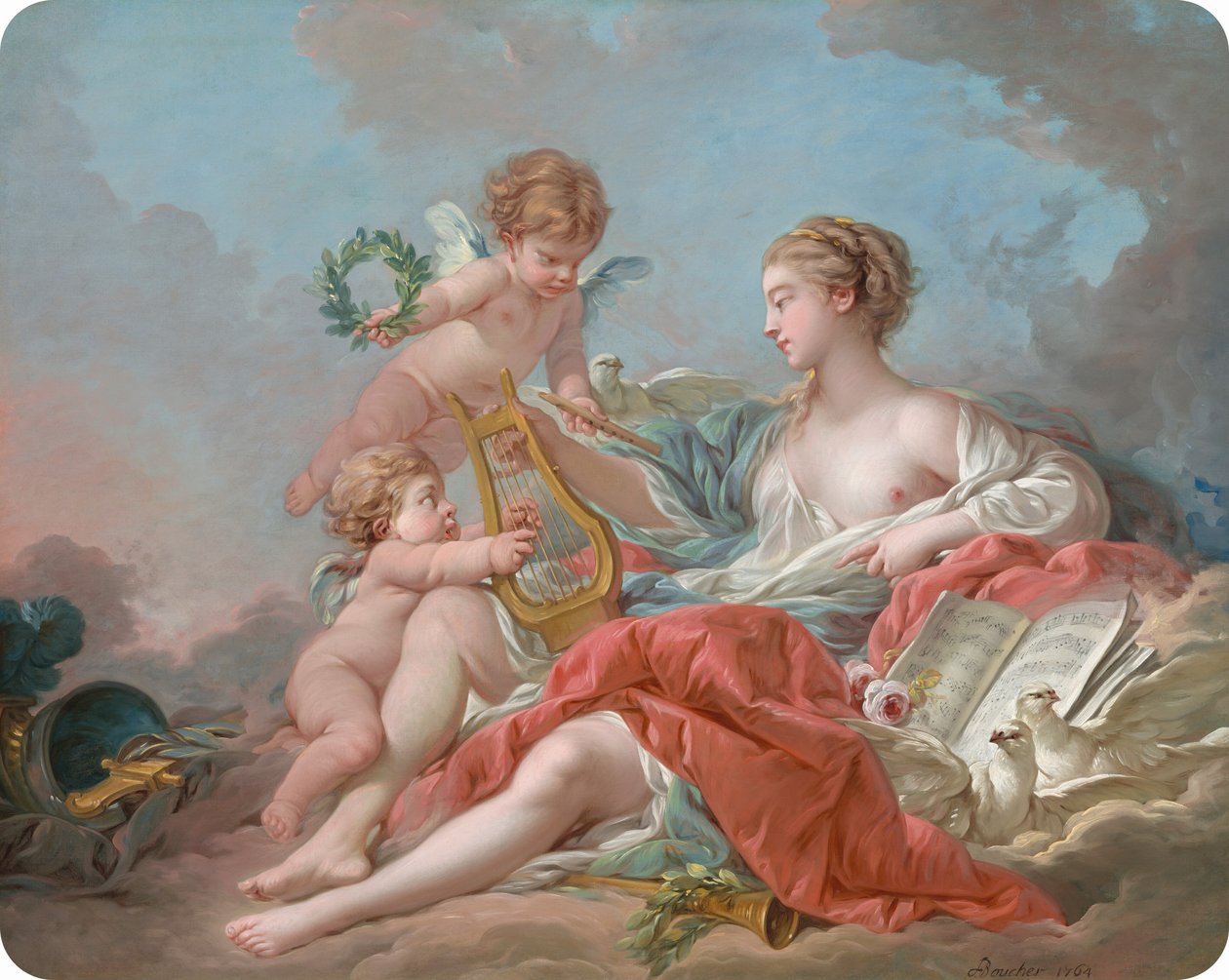Musiikin allegoria tekijältä François Boucher