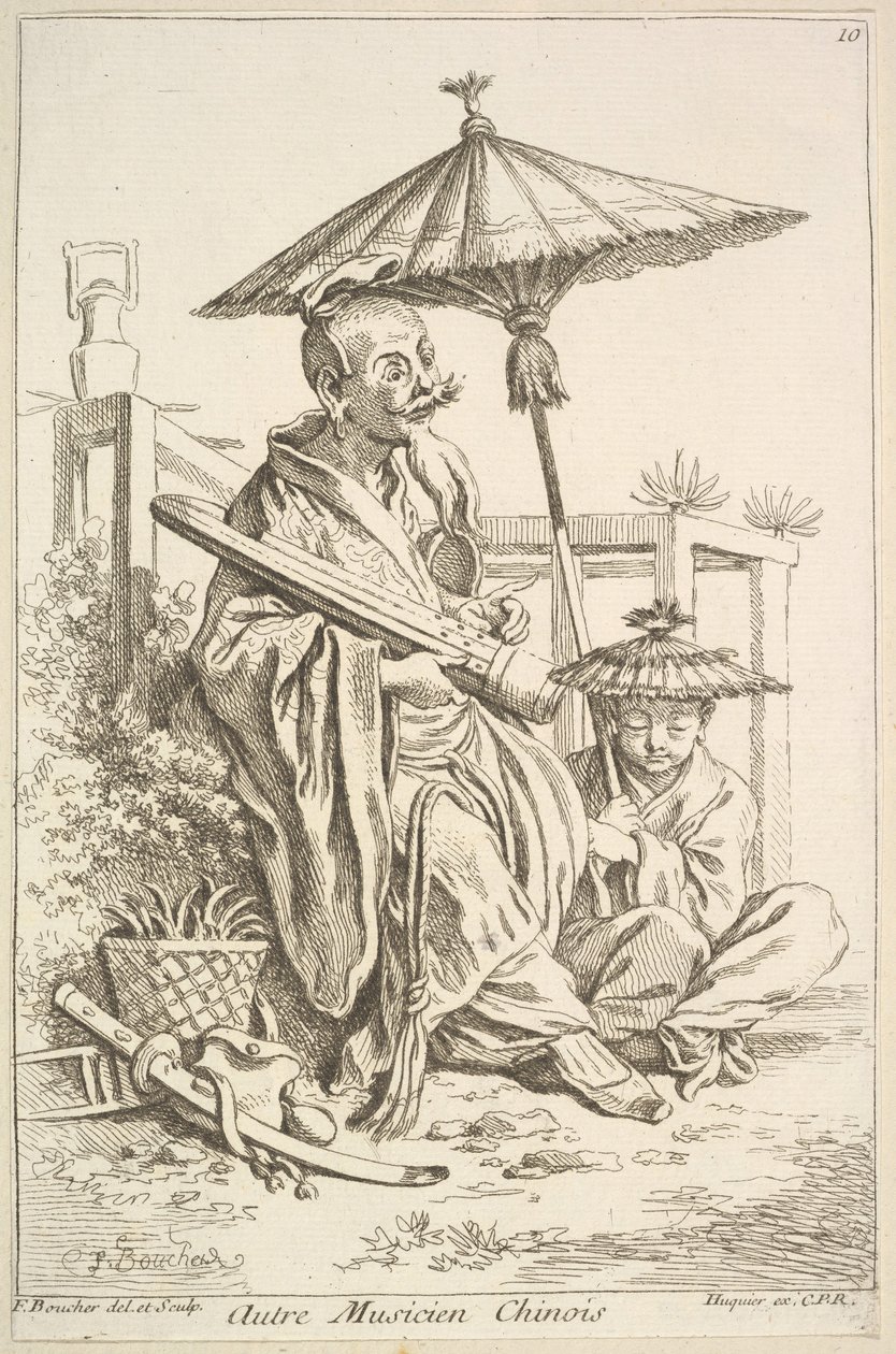 Toinen kiinalainen muusikko, 1738-45. tekijältä François Boucher