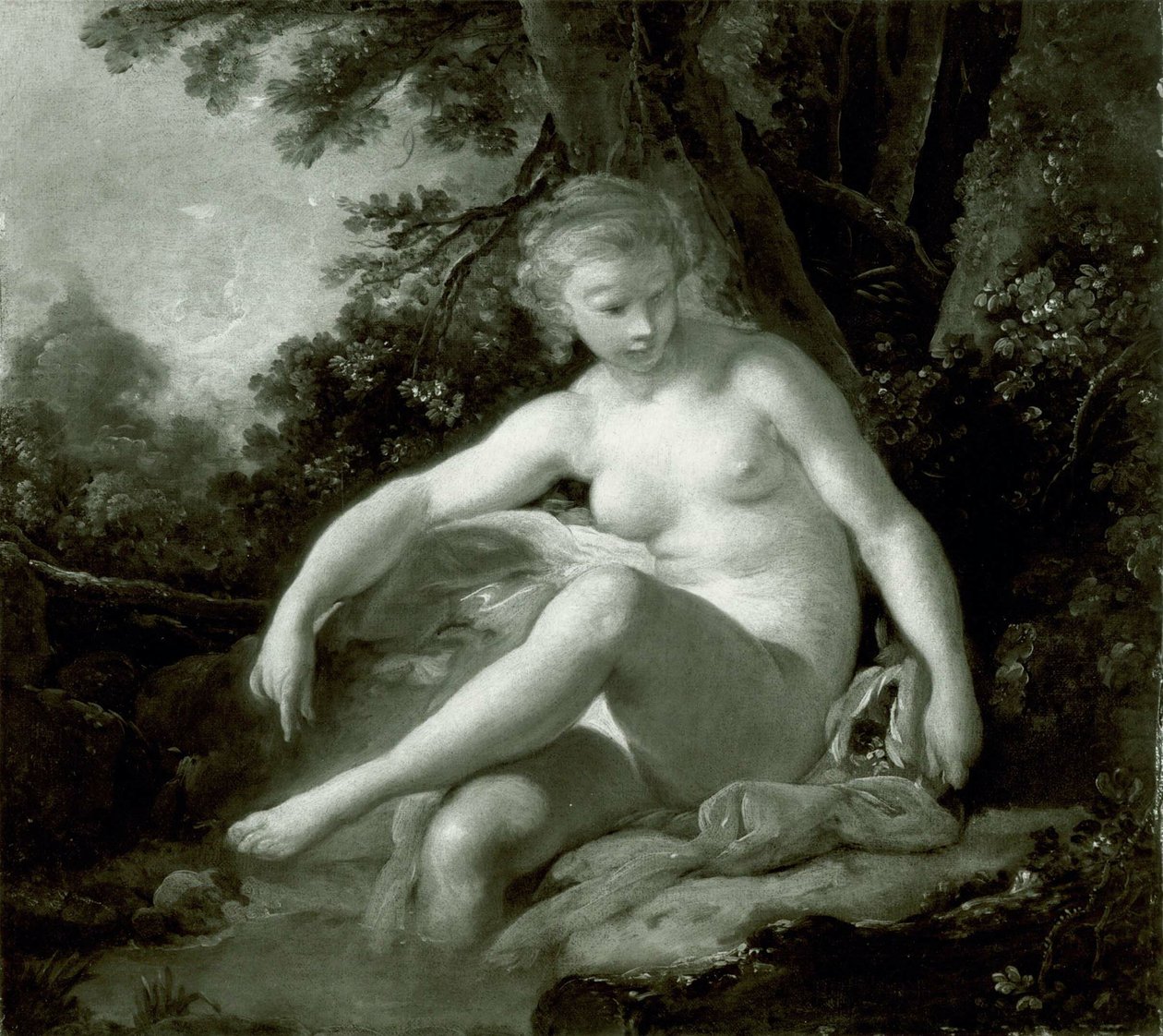 Uiminen nymfi tekijältä François Boucher
