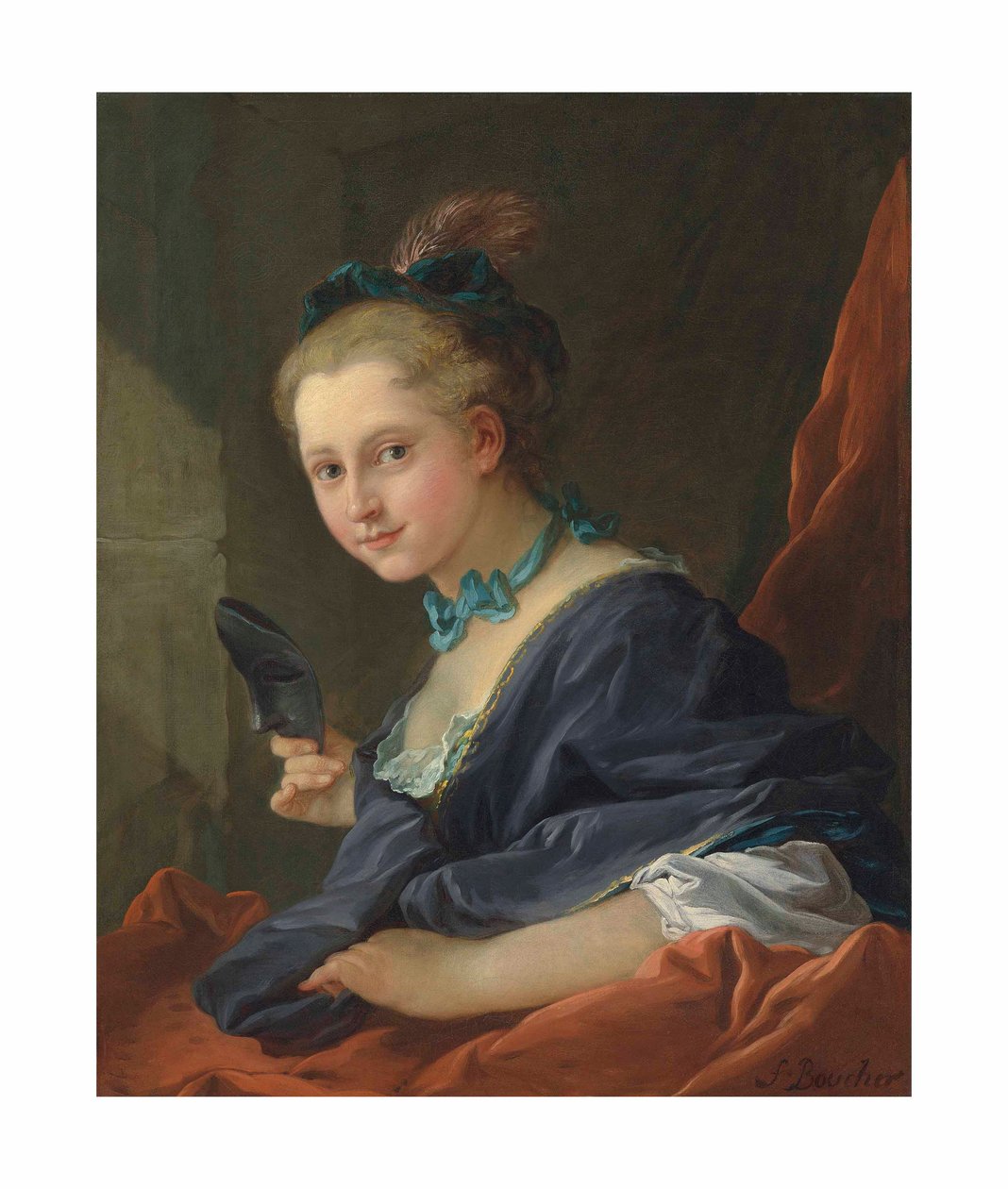 Boucher - Ilta tai nainen menossa tanssiaisiin, 1734 tekijältä François Boucher