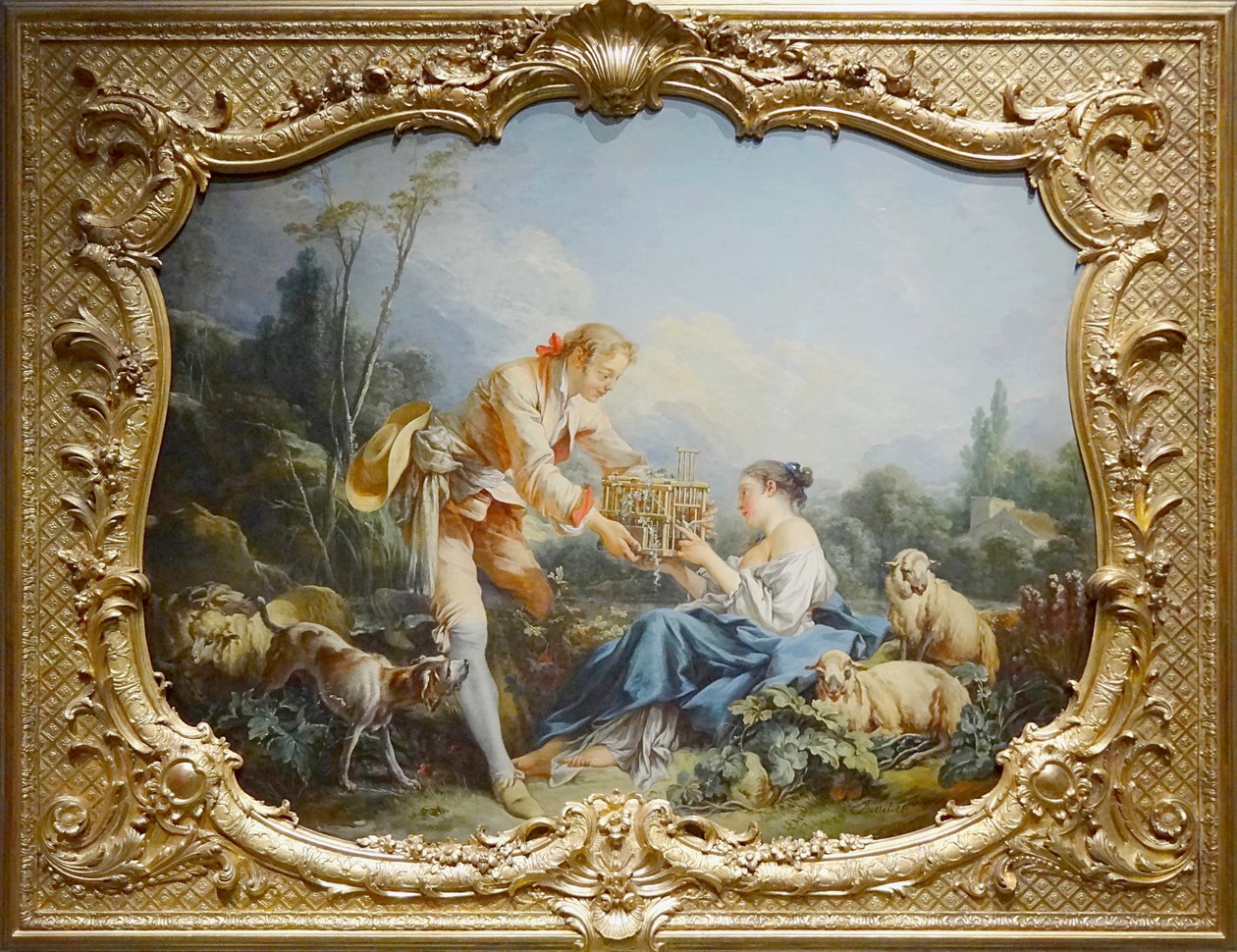 Boucher - The Complaisant Shepherd, Pariisi, Archives nationales, Hôtel de Soubise. tekijältä François Boucher