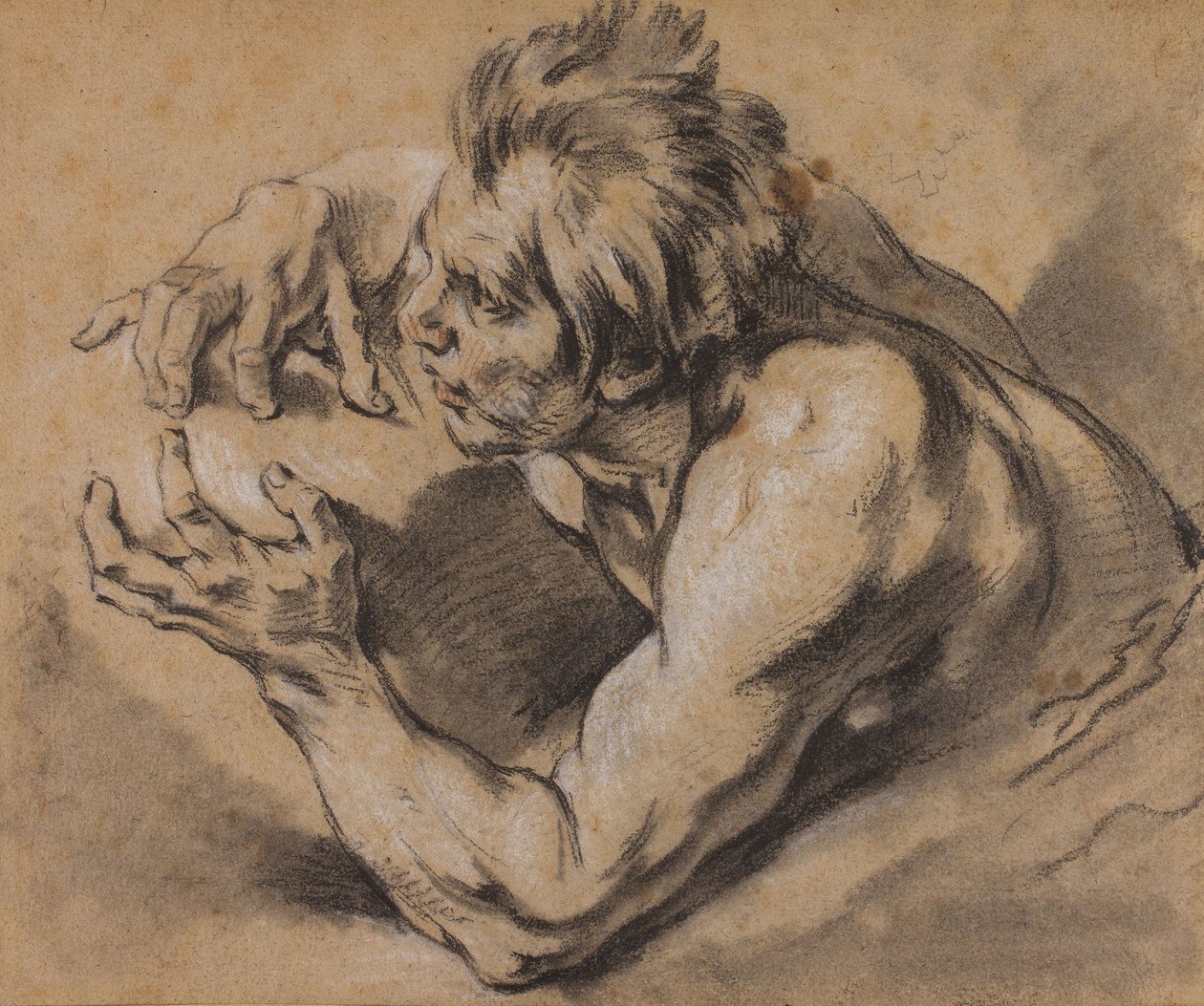 Boucher - Tutkimus Tritonista, 1748-53 tekijältä François Boucher