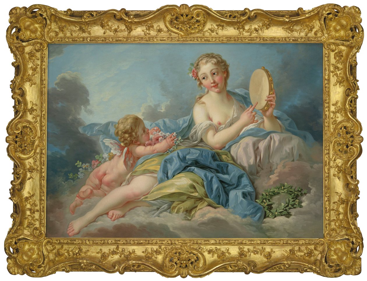Boucher ja studio - Muse Erato tekijältä François Boucher