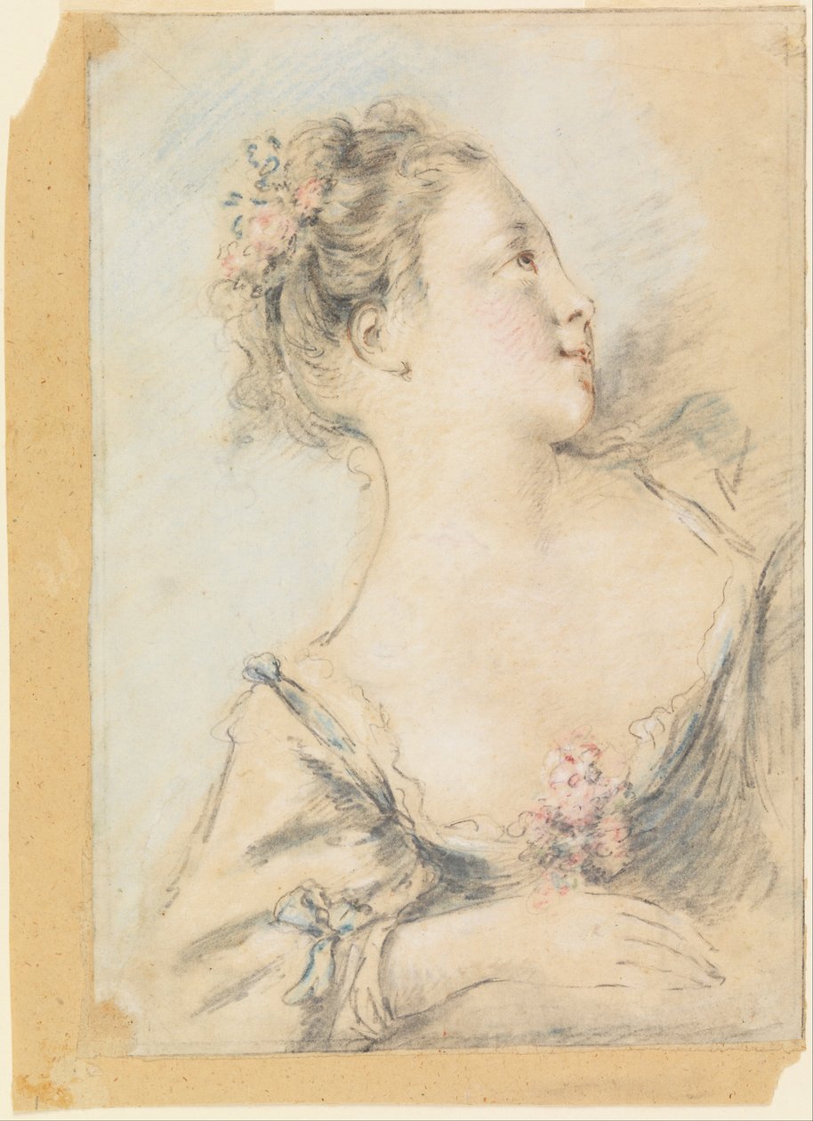 Nuoren tytön rintakuva tekijältä François Boucher