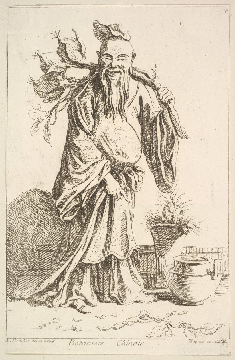 Kiinalainen kasvitieteilijä, 1738-45. tekijältä François Boucher