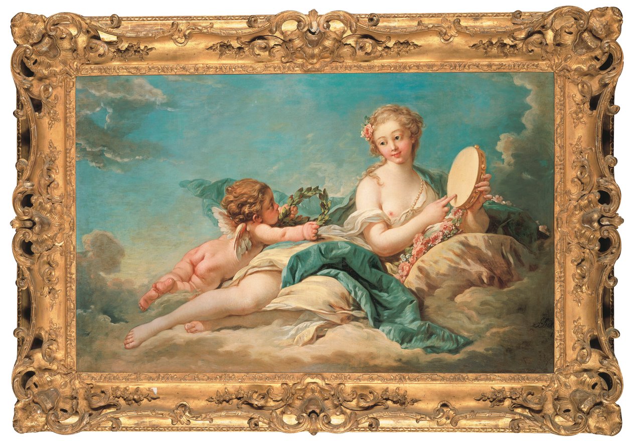 Clio, historian ja laulun museo, 1758 tekijältä François Boucher