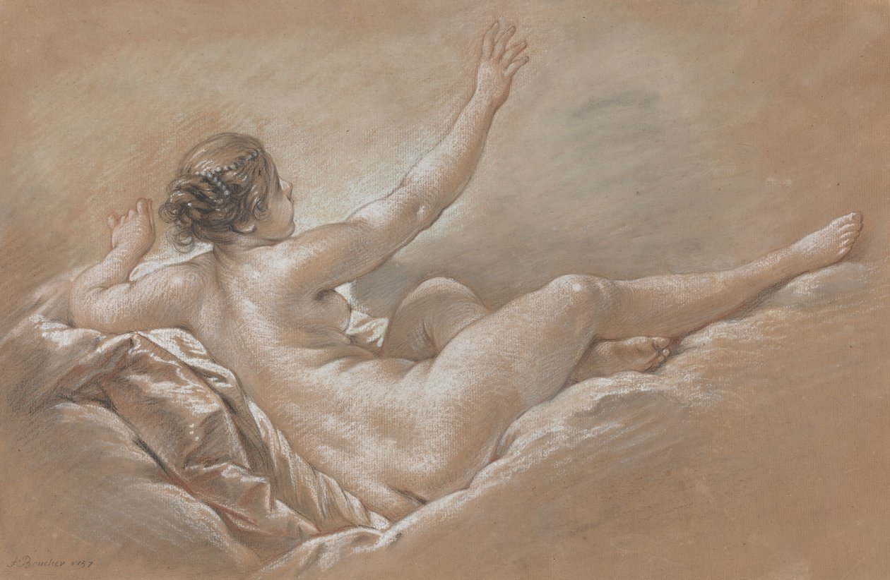 Danae saa kultaisen suihkun tekijältä François Boucher