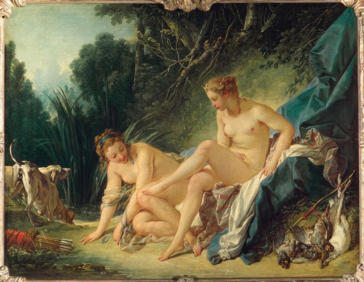 Diane sortant du bain tekijältä François Boucher