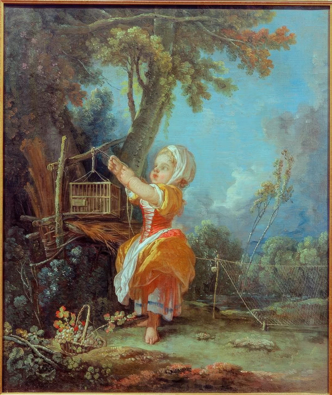 Die kleine Vogelfängerin tekijältä François Boucher