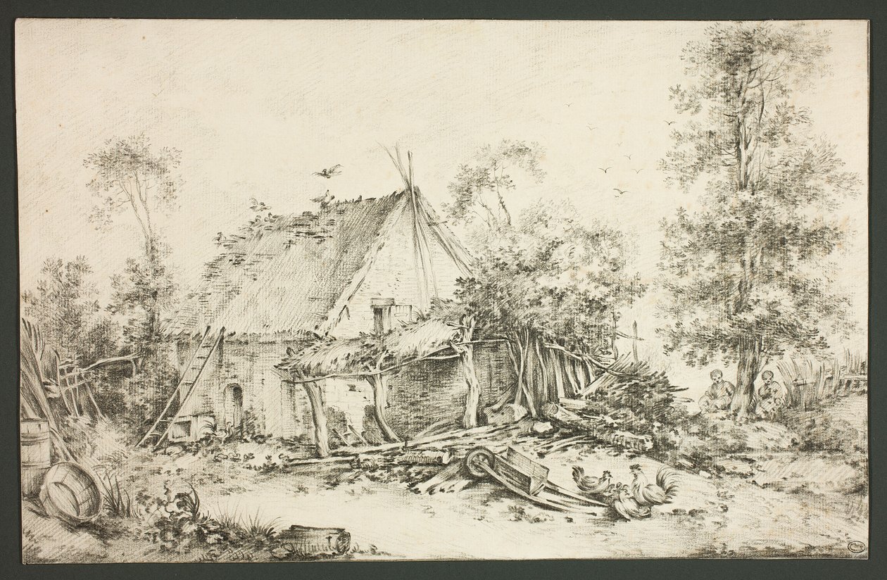 Maatilan piha tekijältä François Boucher