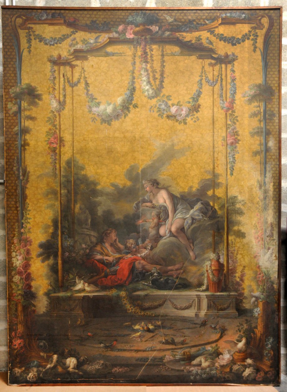 François BOUCHER, Maurice JACQUES - CARTON DE TAPISSERIE. AURORE ET CEPHALE, GOB-21-001 tekijältä François Boucher