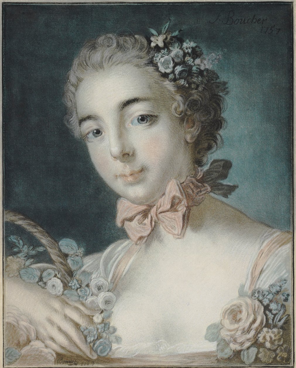 Floran päällikkö, 1769 (pastellivärinen kaiverrus) tekijältä François Boucher