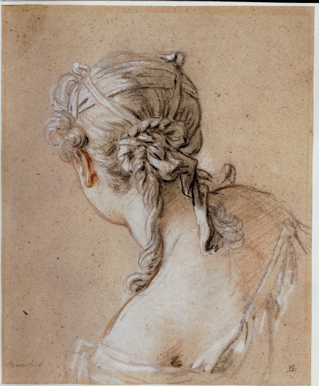 Naisen pää, n. 1740 tekijältä François Boucher