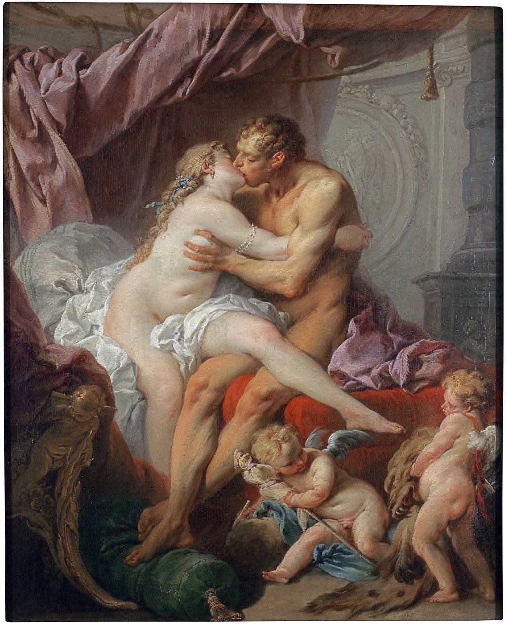 Hercules ja Omphale tekijältä François Boucher