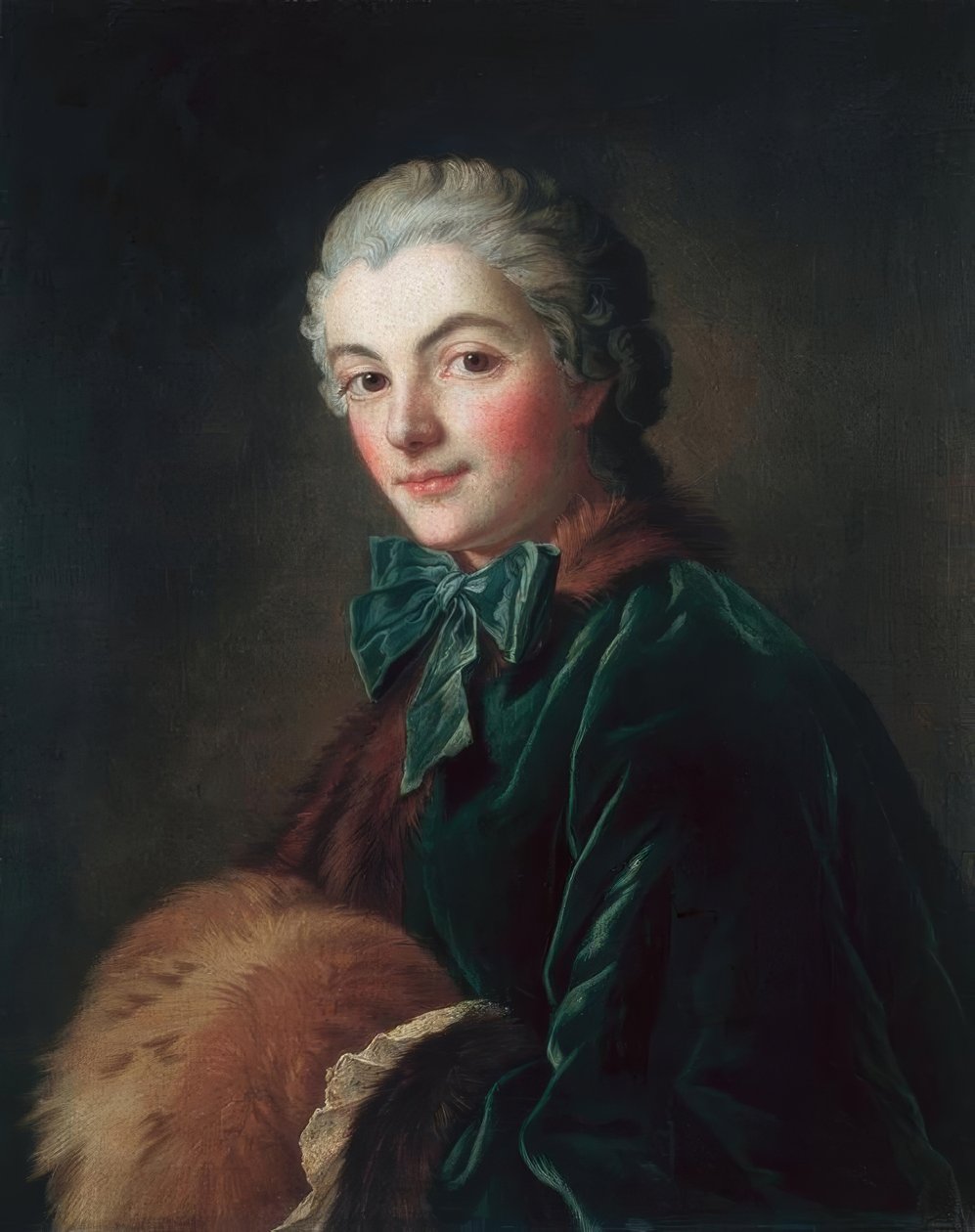 Jeune femme au manchon tekijältä François Boucher