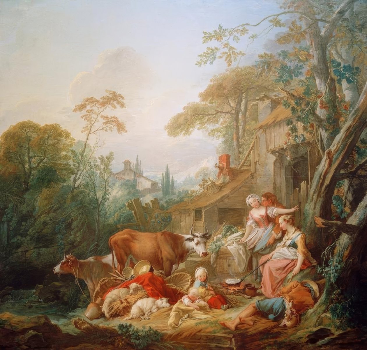 Maaseudun idylli tekijältä François Boucher