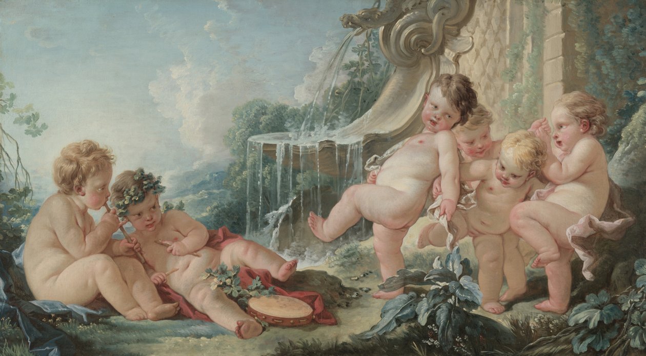 Musiikki ja tanssi, 1740-luku tekijältä François Boucher