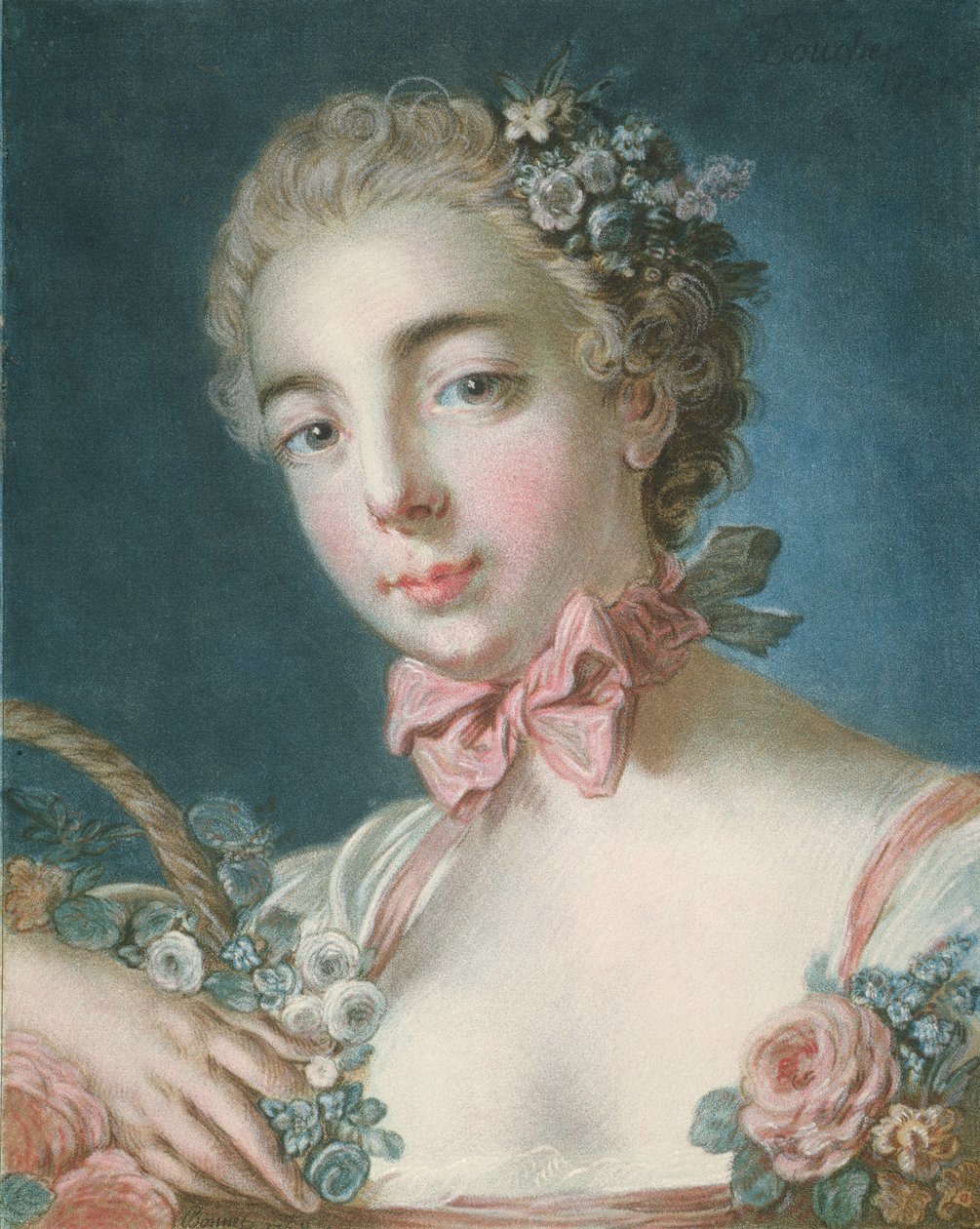 P.59-1959 Floran päällikkö, kaiverrus Louis-Marin Bonnet (1736-93) 1769 (värietsaus ja kaiverrus) tekijältä François Boucher